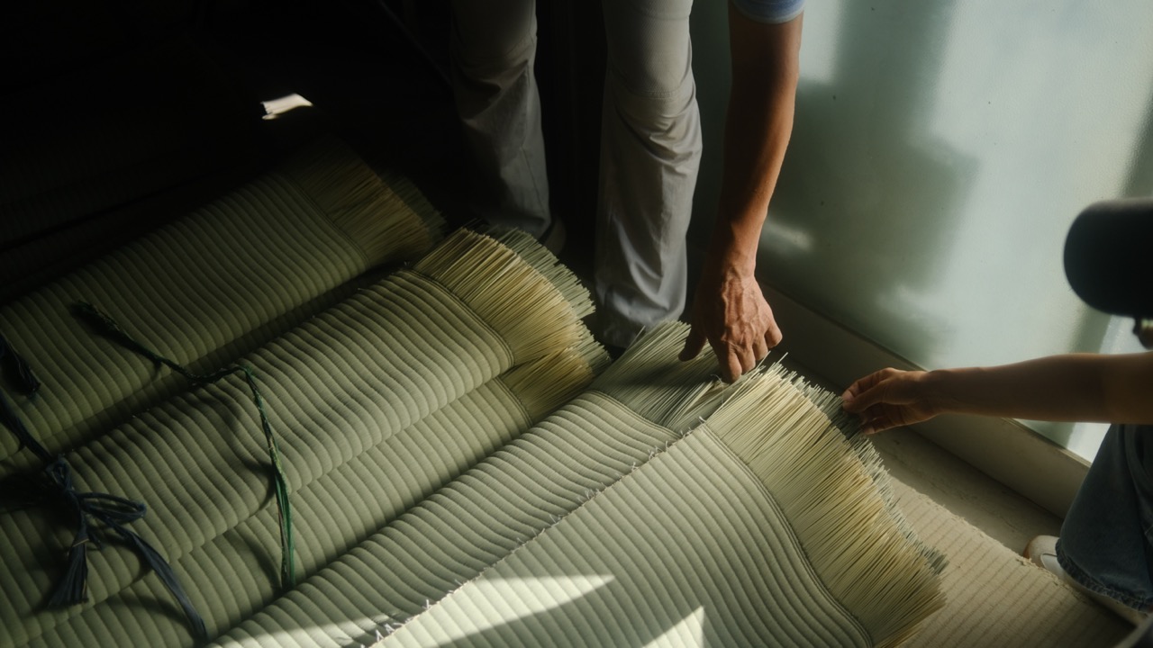 從藺草到榻榻米，需要兩年左右才能製作完成。熊本八代旅遊，讓不曾跟團的我有了新的認知。